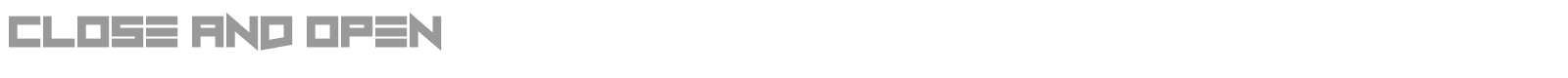 Close And Open font preview